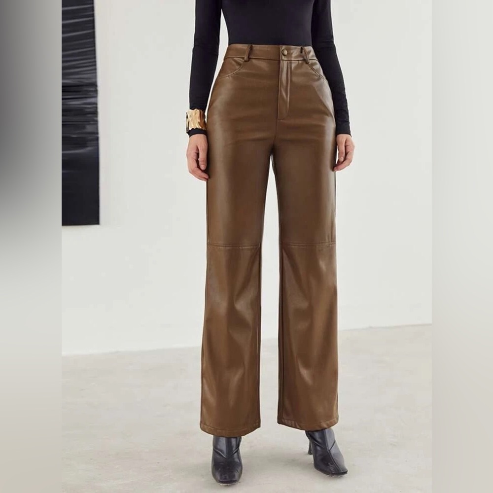 Shein leather pants